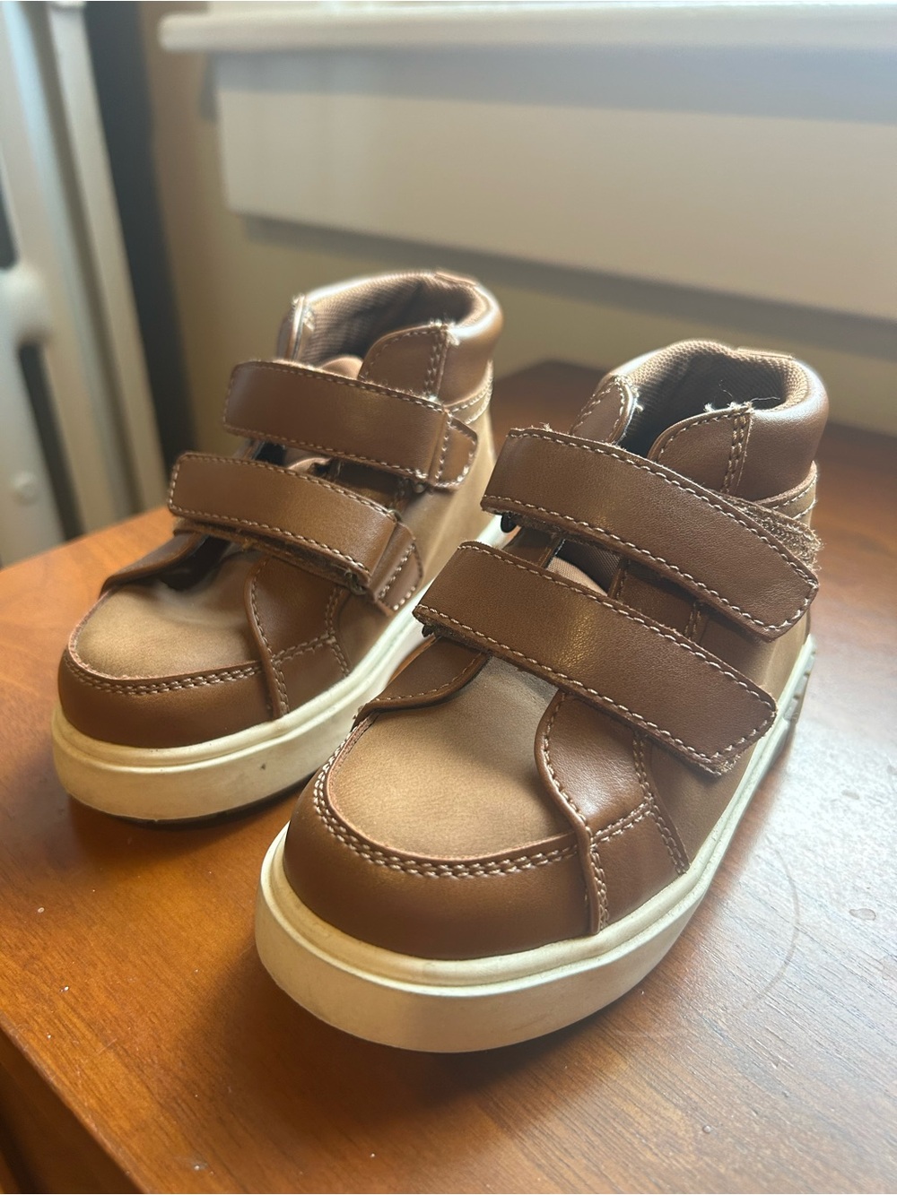 jumping beans Brown Velcro High-Top Kids Boots